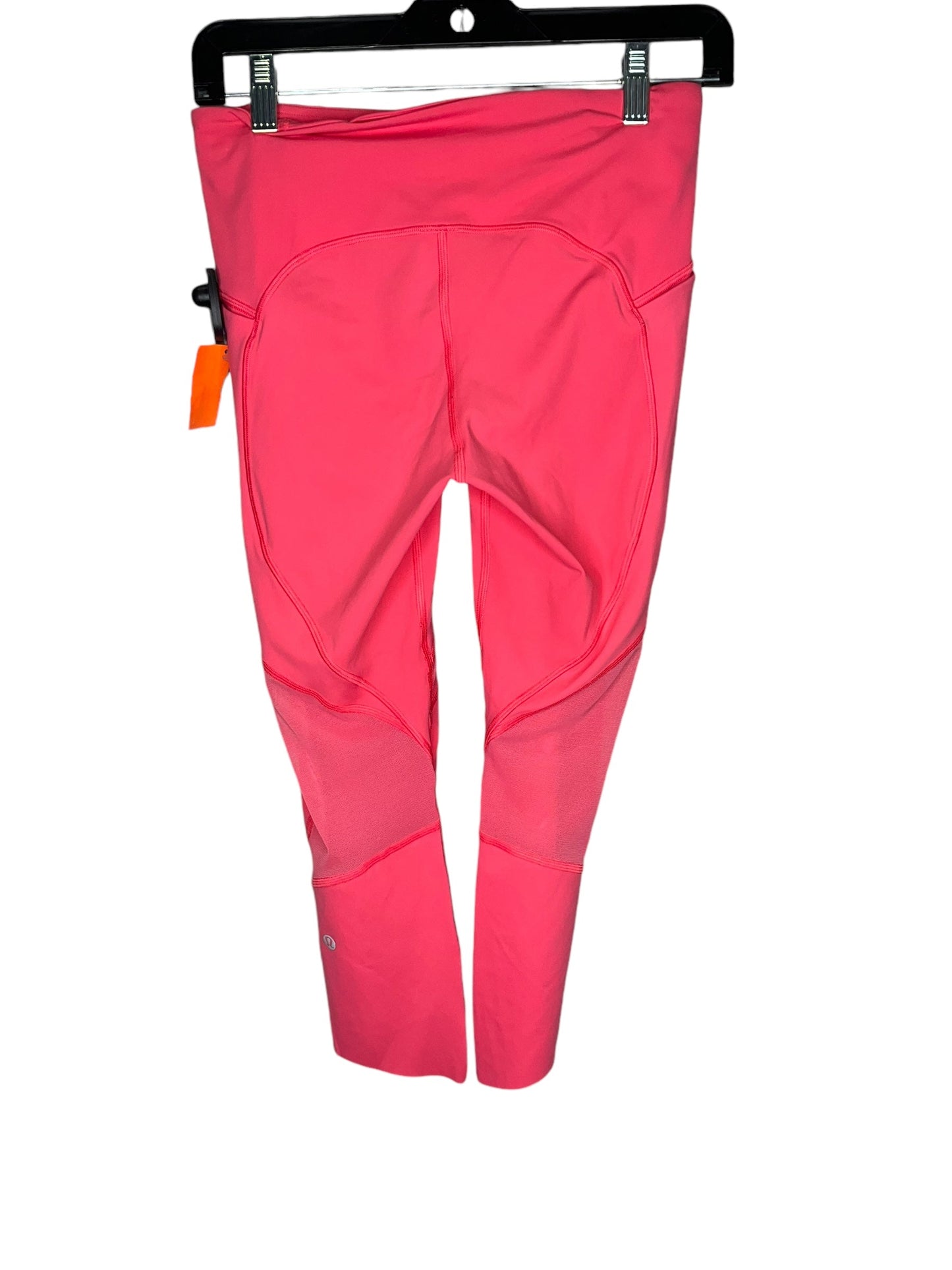 Athletic Capris By Lululemon In Pink, Size: 6