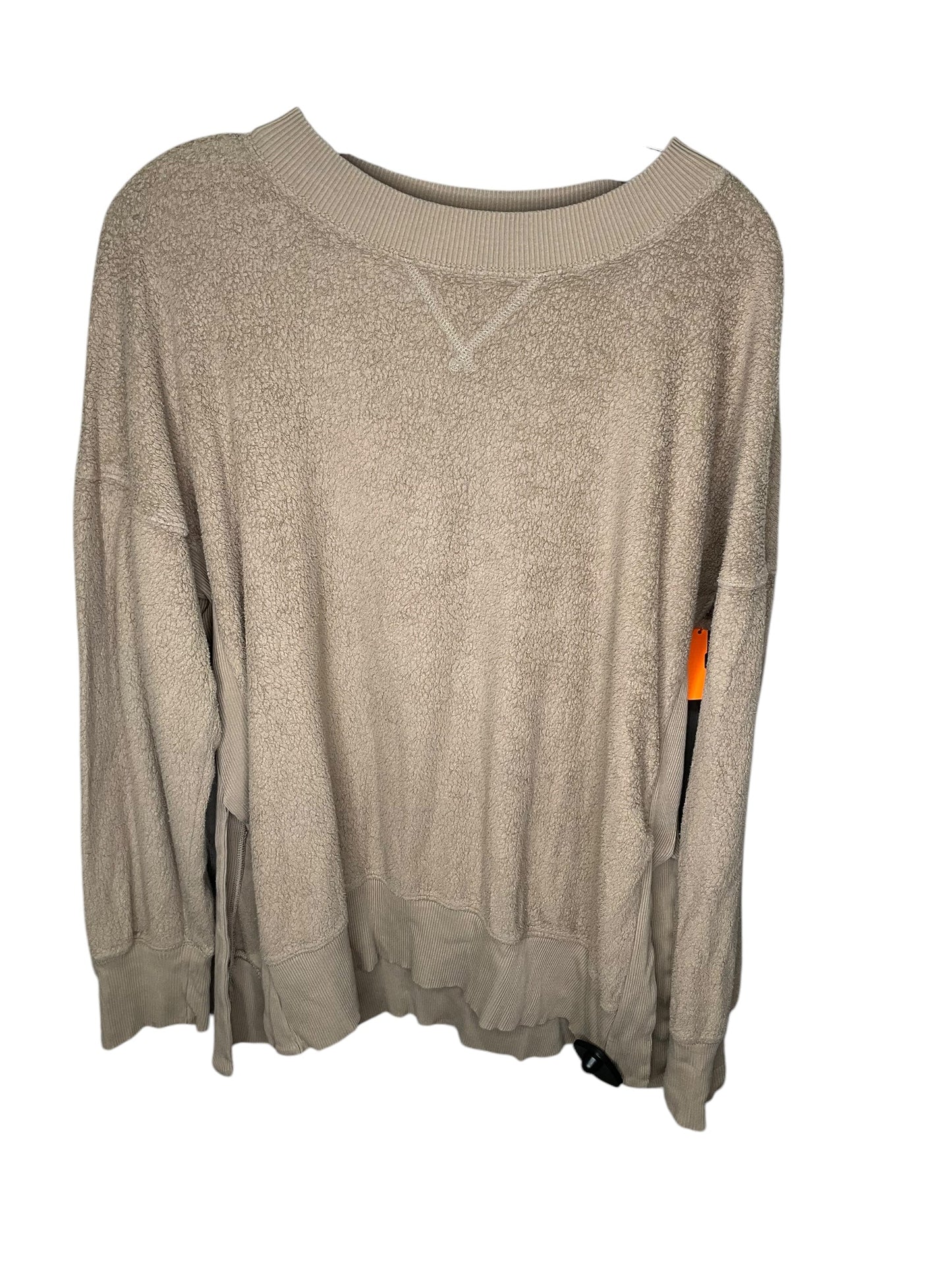 Sweatshirt Crewneck By Aerie In Brown, Size: M