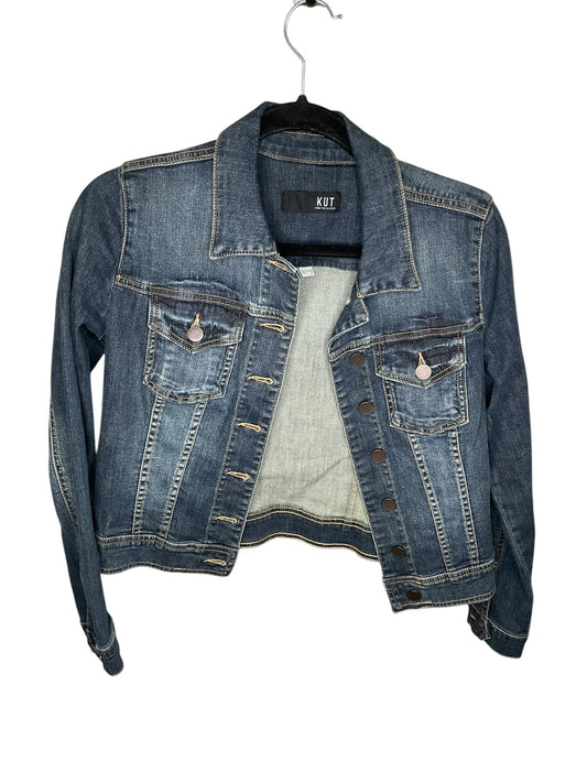 Jacket Denim By Kut In Blue Denim, Size: Xsp