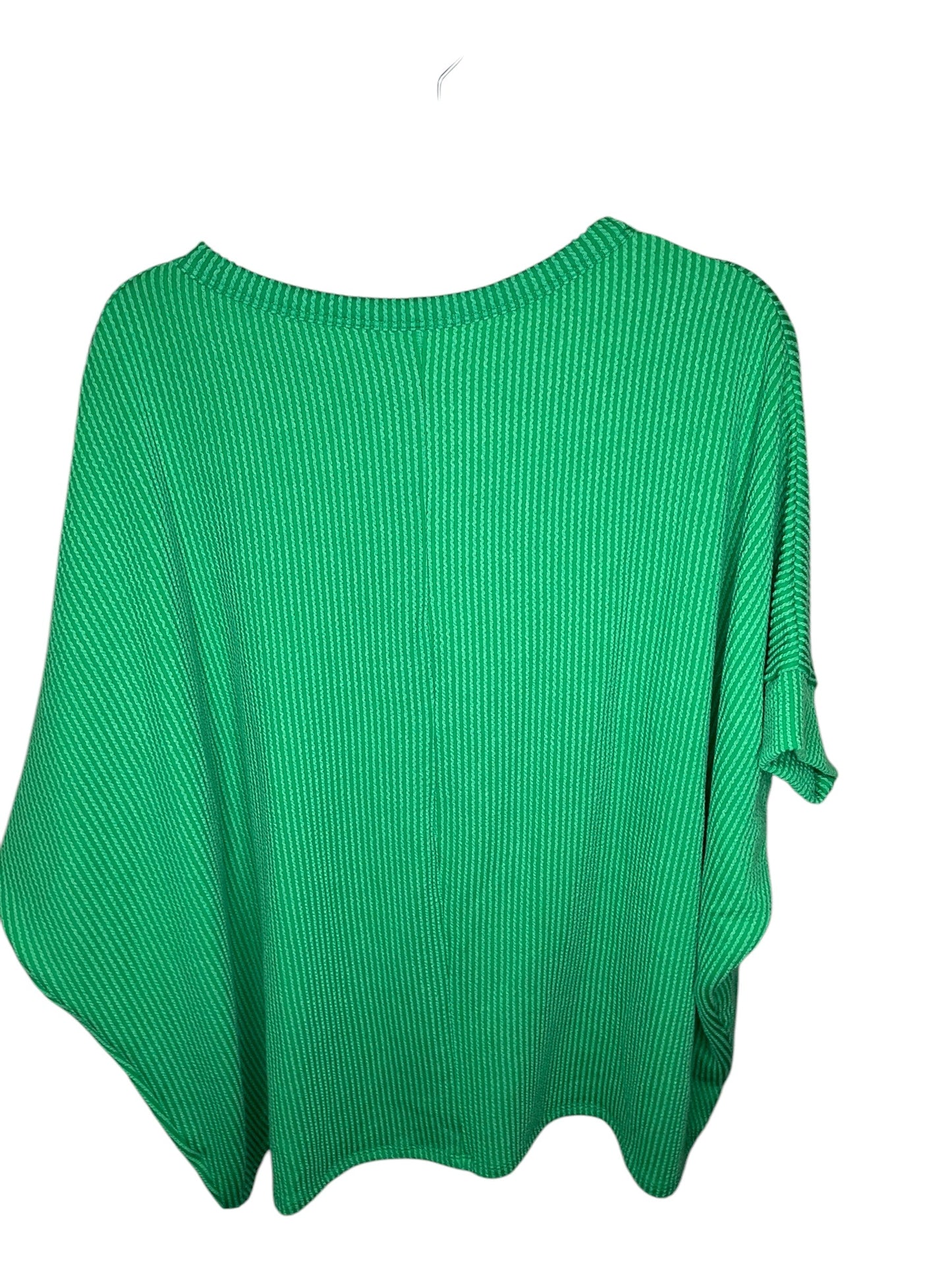 Top Short Sleeve By Andree By Unit In Green, Size: S