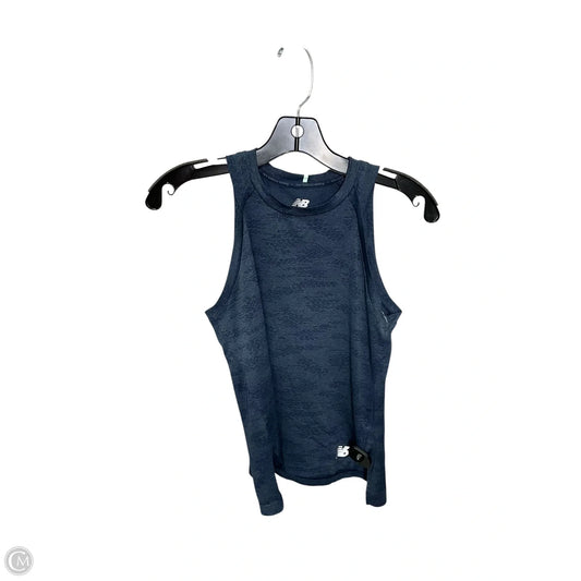 Athletic Tank Top By New Balance In Navy, Size: Xs