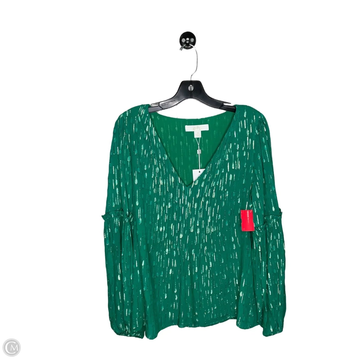 Blouse Designer By Lilly Pulitzer In Green, Size: 10