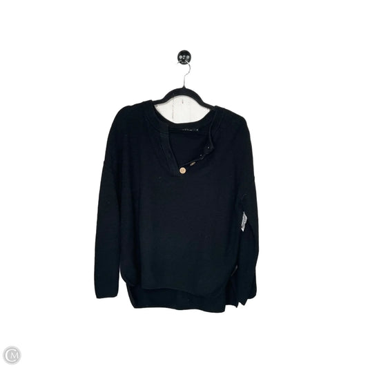 Sweatshirt Collar By Clothes Mentor In Black, Size: M