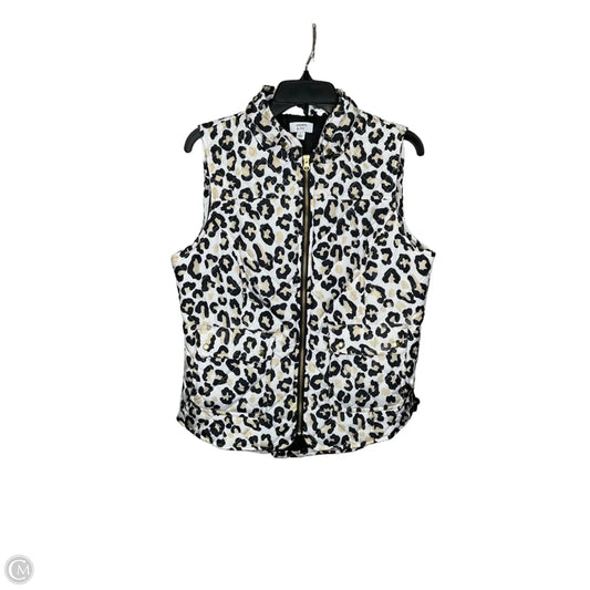 Vest Puffer & Quilted By Crown And Ivy In Animal Print, Size: L