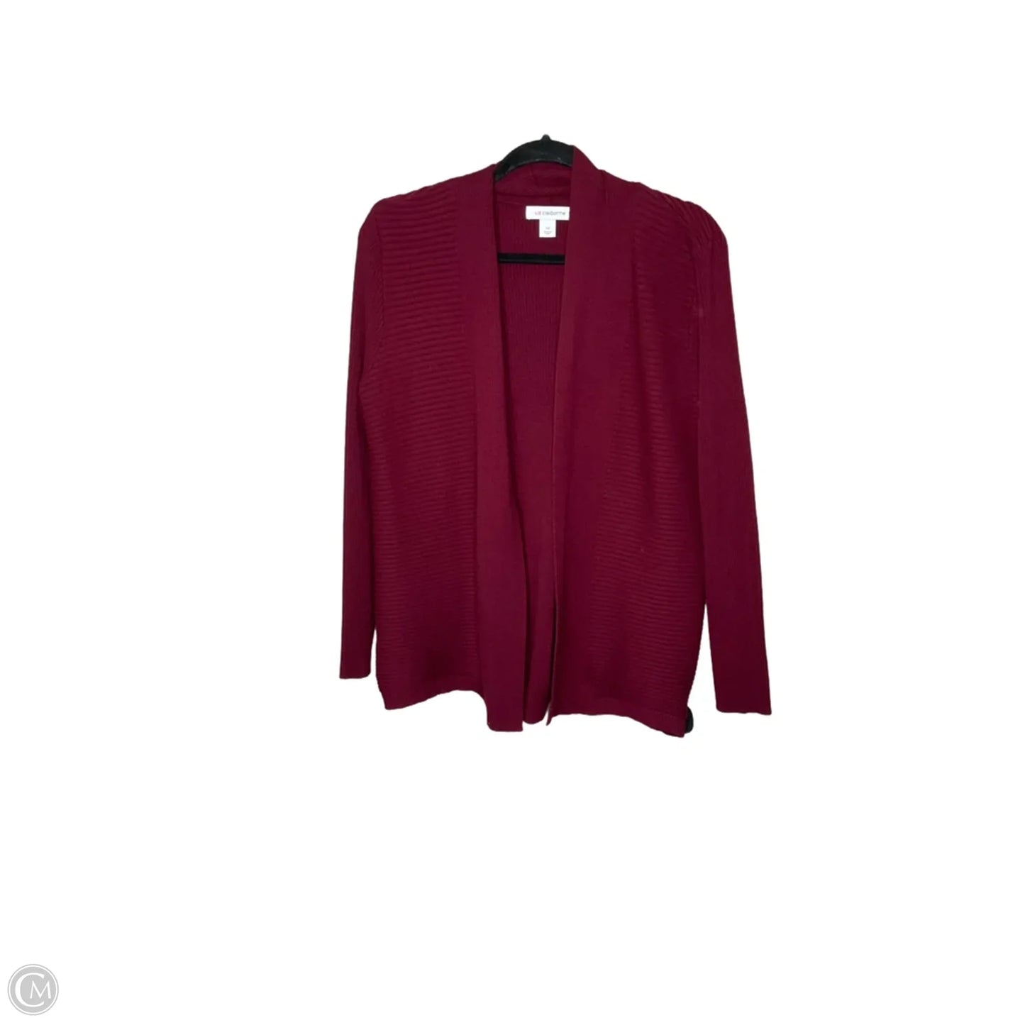 Cardigan By Liz Claiborne In Maroon, Size: M