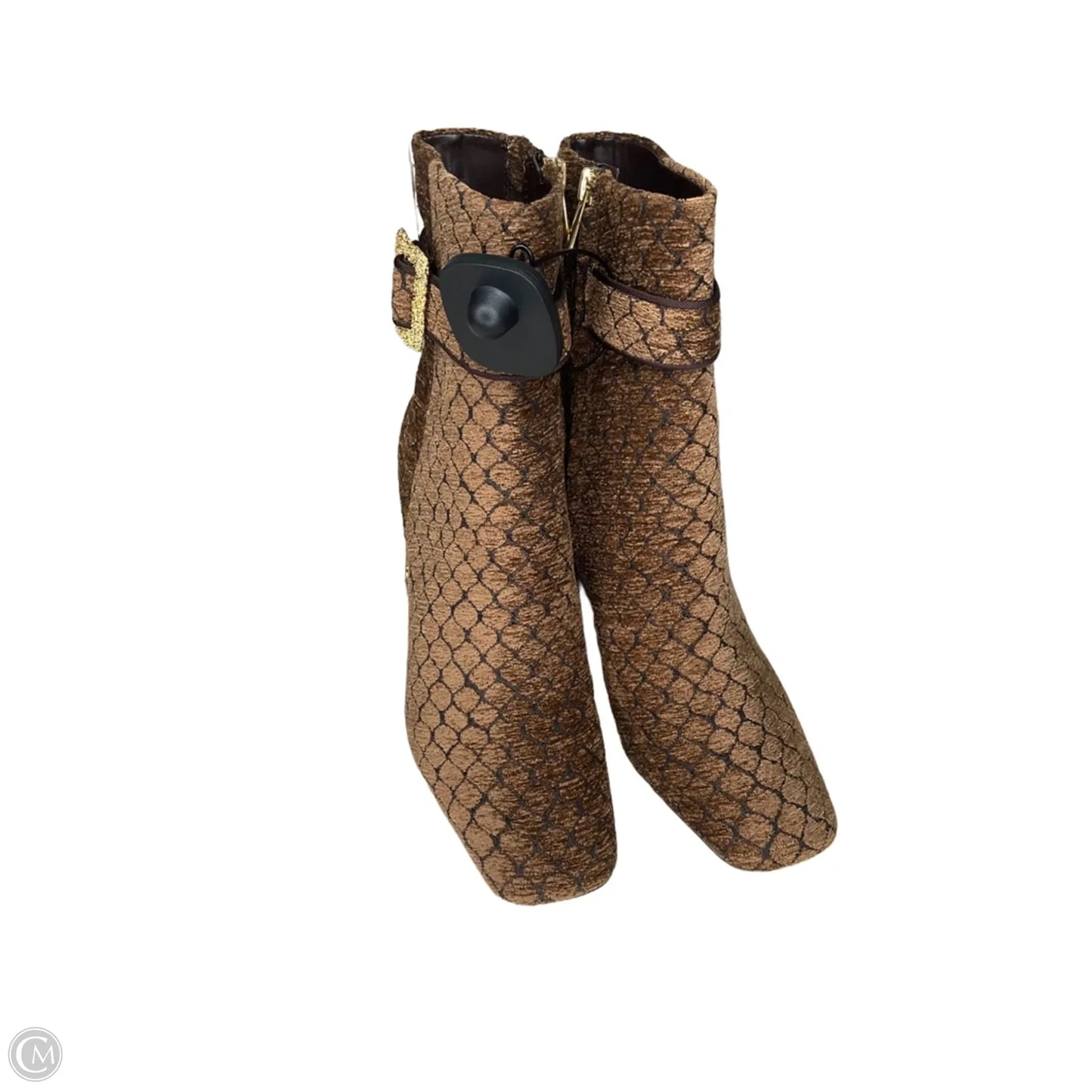 Boots Ankle Heels By Sam Edelman In Brown, Size: 8.5