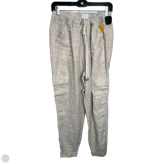 Pants Linen By Nicole By Nicole Miller In Cream, Size: Xl