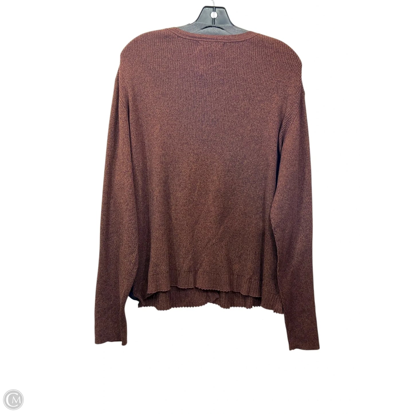Sweater Cardigan By Coldwater Creek In Brown, Size: Xxl