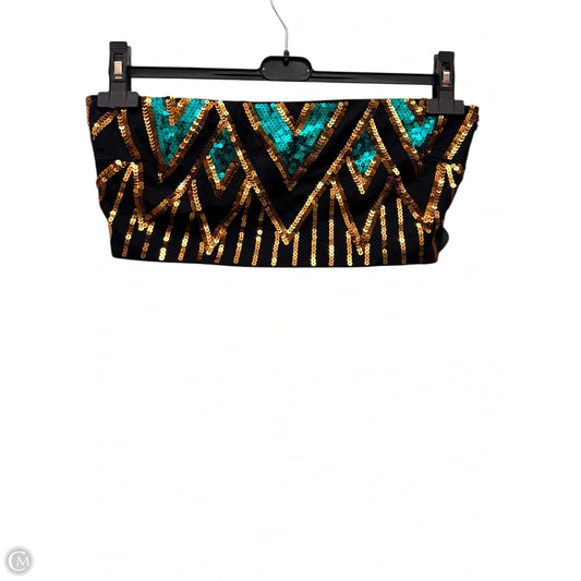 Top Sleeveless By Fashion Nova In Blue & Gold, Size: M