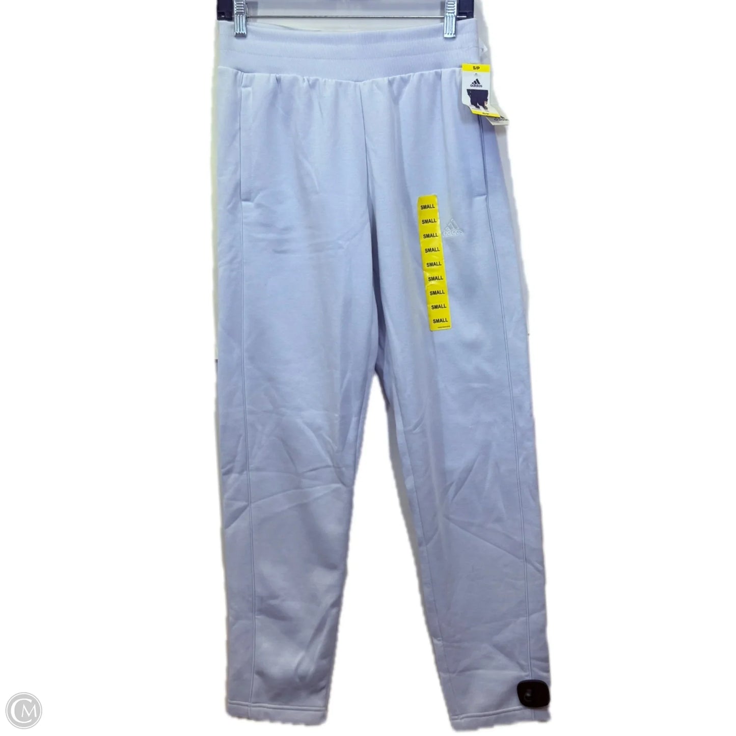 Athletic Pants By Adidas In Grey & White, Size: S