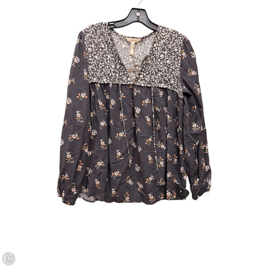 Top Long Sleeve By Matilda Jane In Floral Print, Size: S