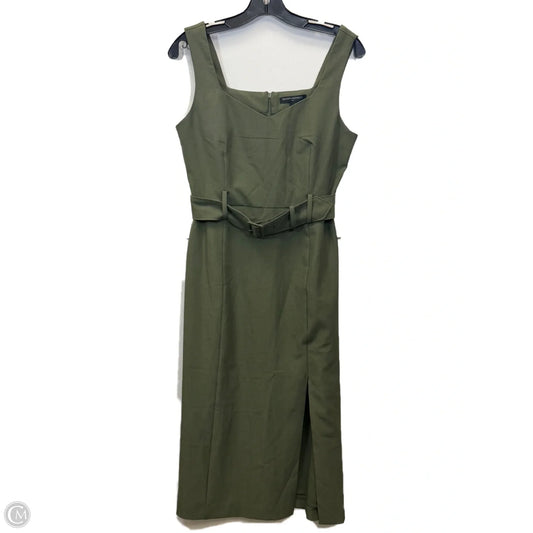 Dress Casual Midi By Banana Republic In Green, Size: Xs