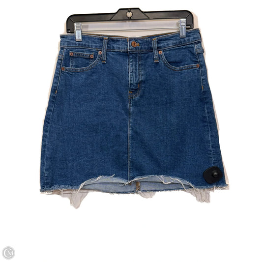Skirt Midi By J. Crew In Blue Denim, Size: S