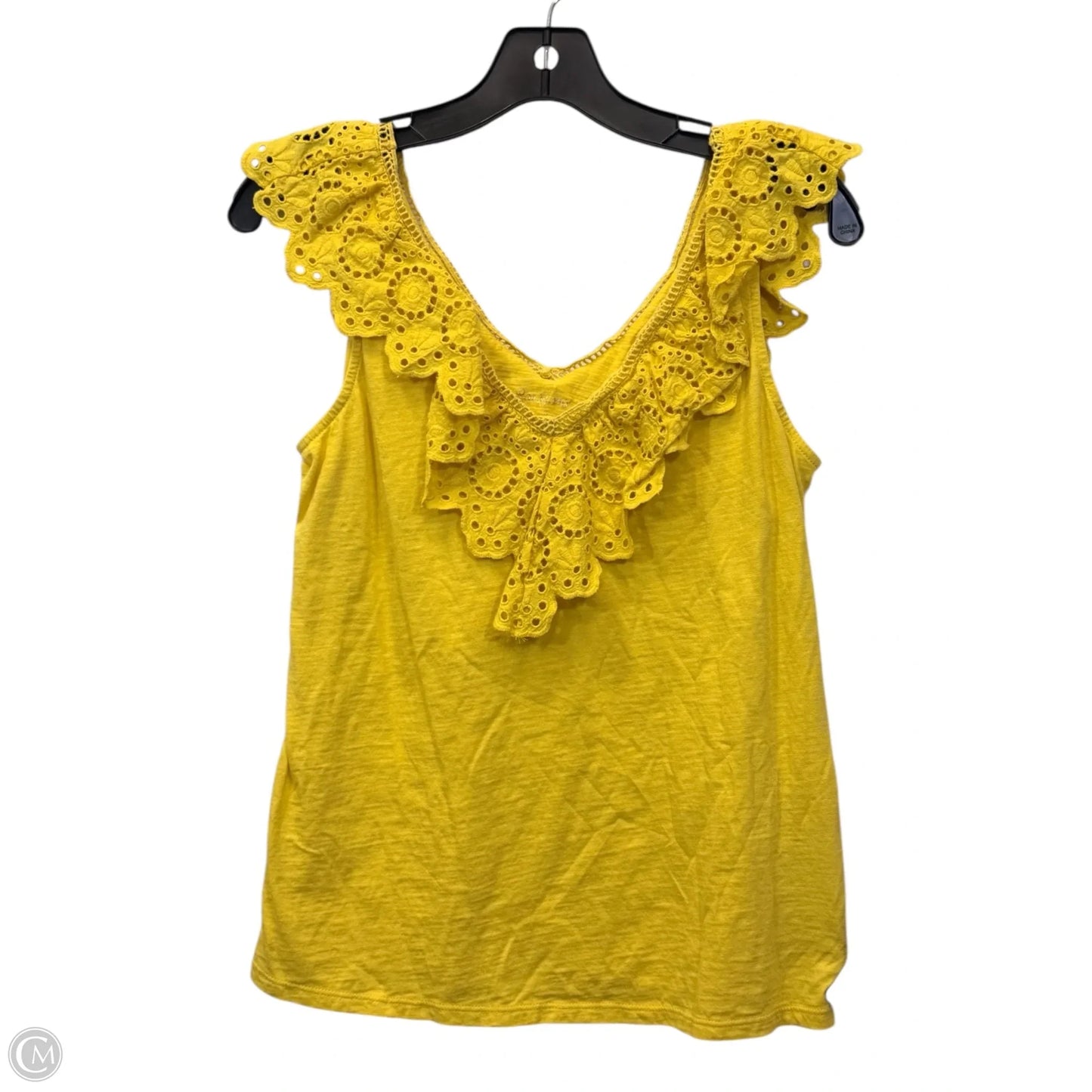 Top Sleeveless By Lilly Pulitzer In Yellow, Size: S