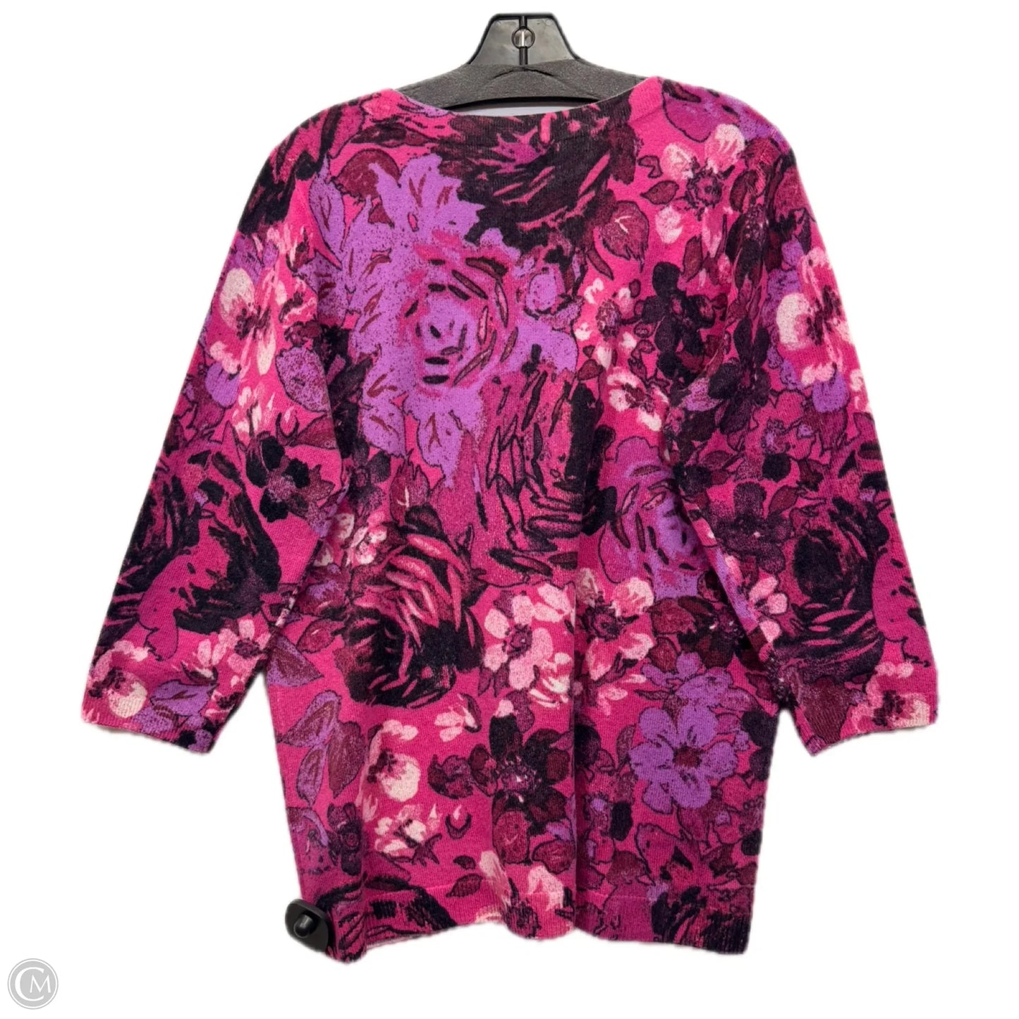 Sweater Cashmere By Talbots In Pink & Purple, Size: 0x