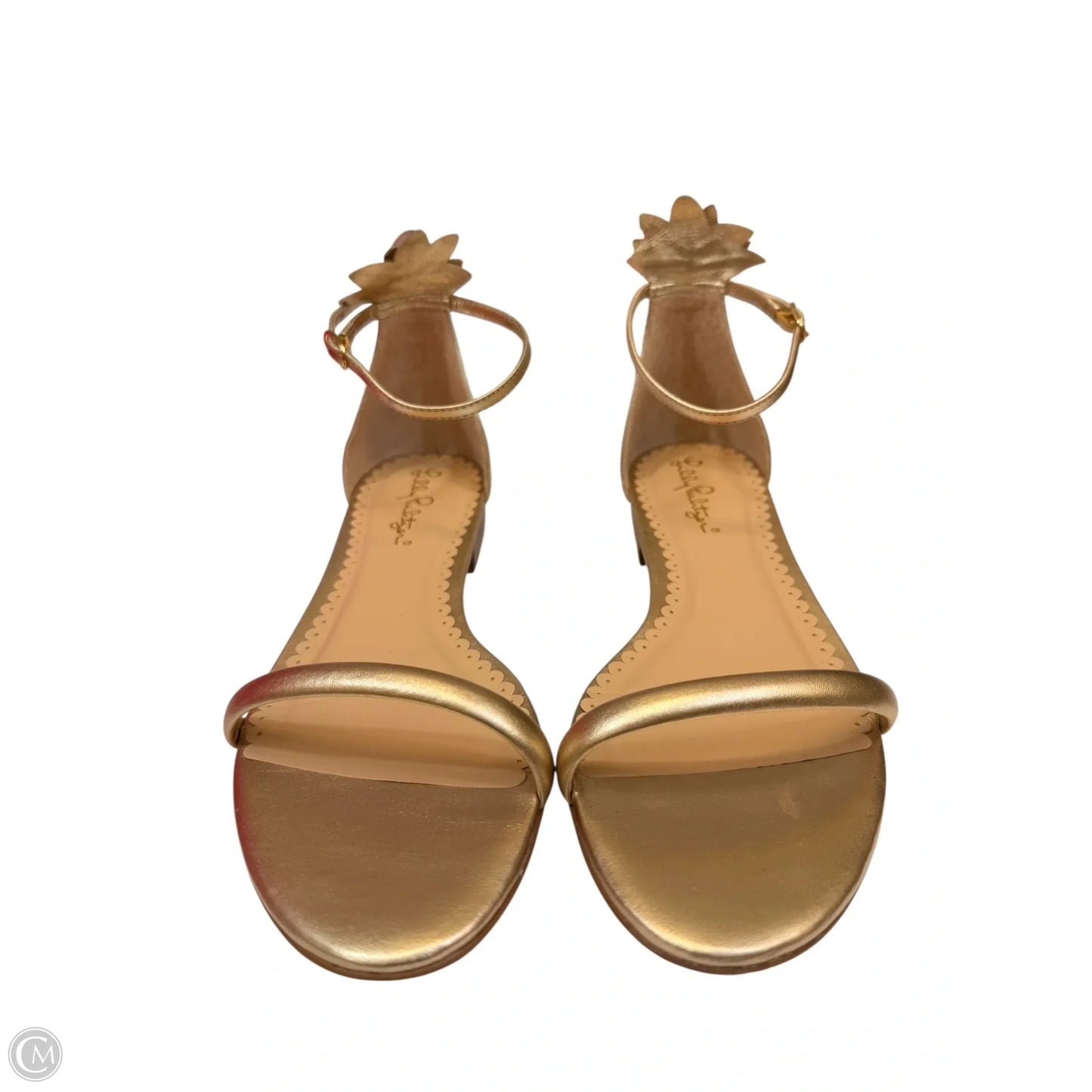 Sandals Designer By Lilly Pulitzer In Bronze, Size: 8.5
