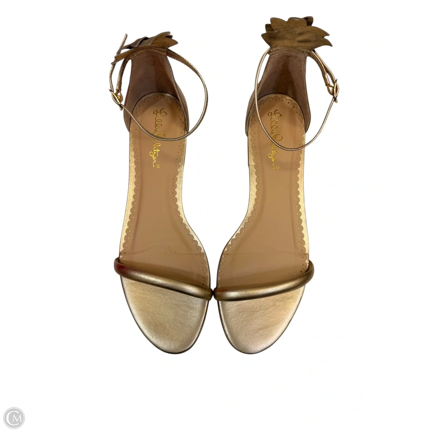 Sandals Designer By Lilly Pulitzer In Bronze, Size: 8.5