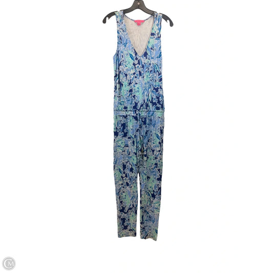 Jumpsuit Designer By Lilly Pulitzer In Blue & Green, Size: S