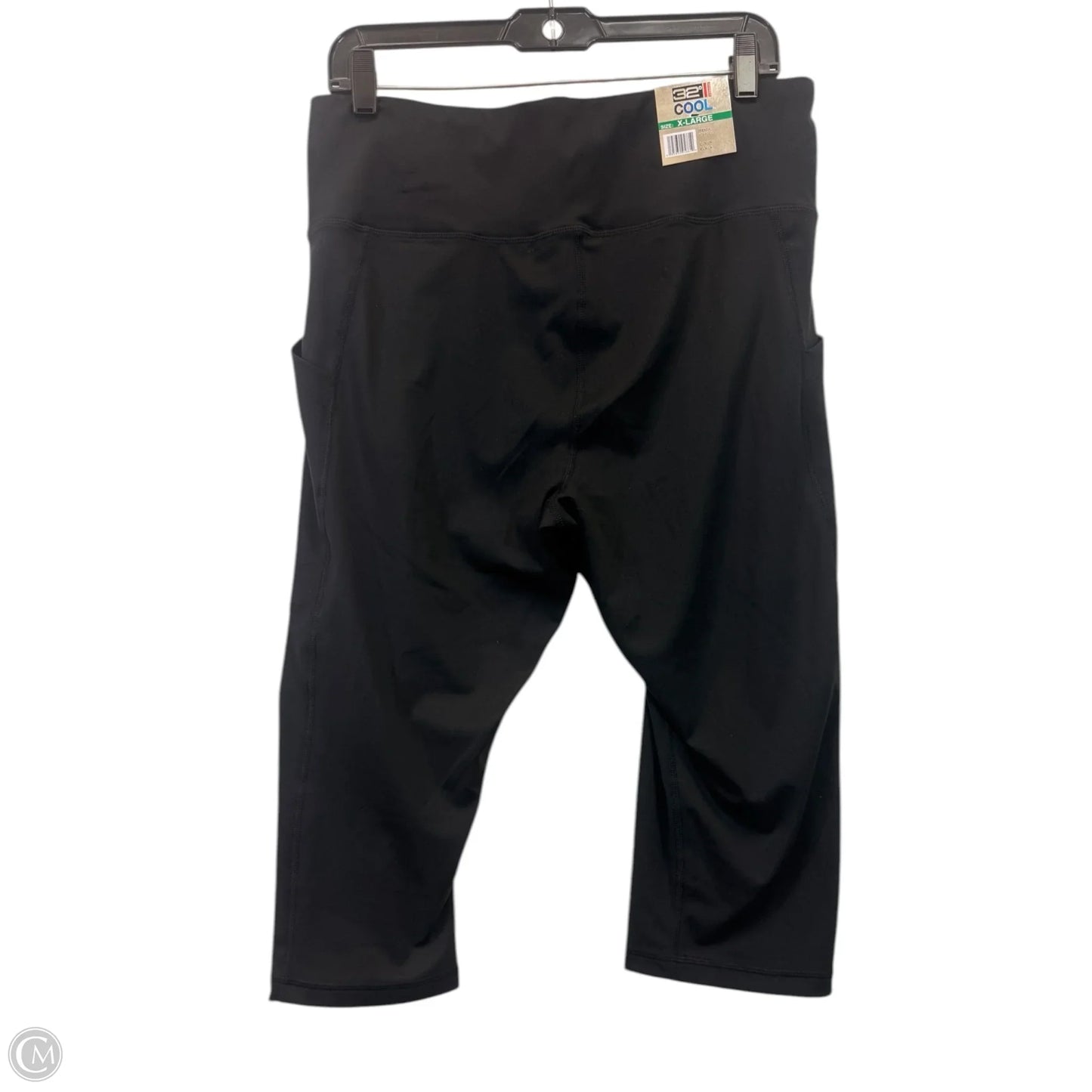 Athletic Capris By 32 Degrees In Black, Size: Xl