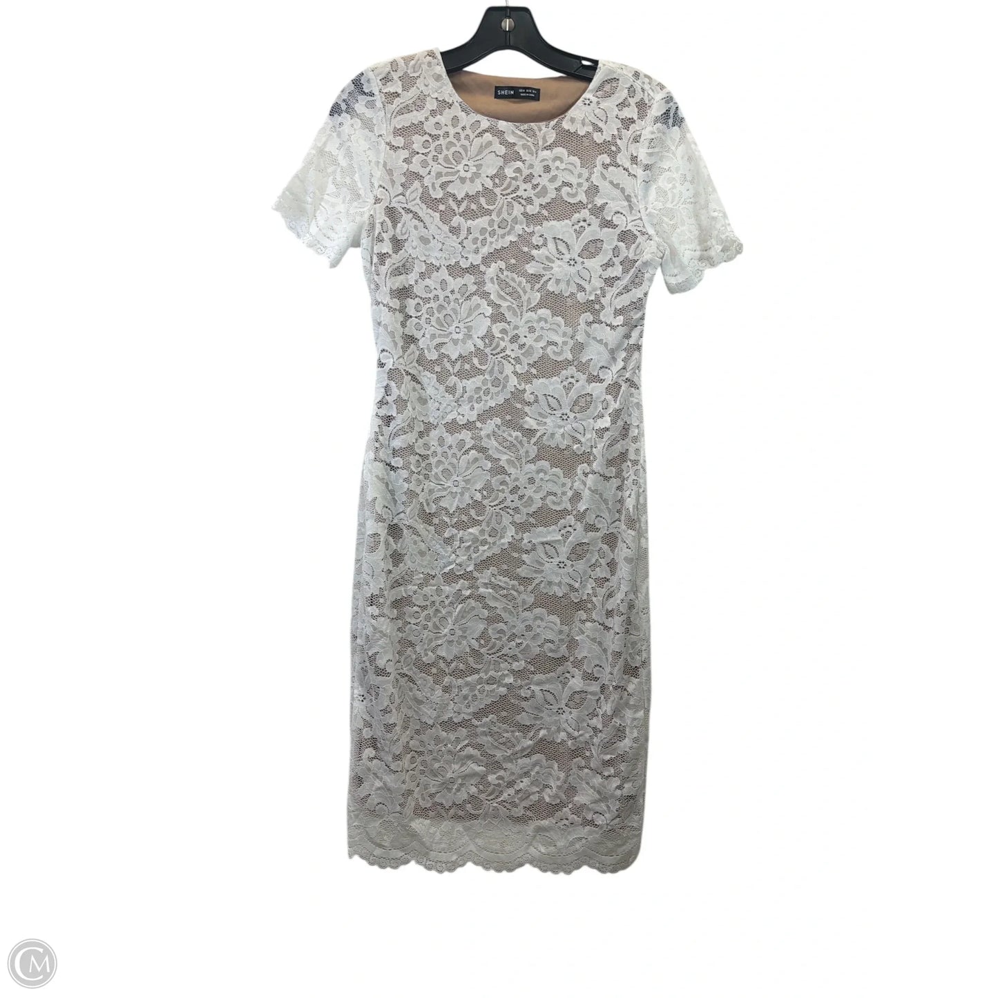 Dress Party Midi By Shein In White, Size: M