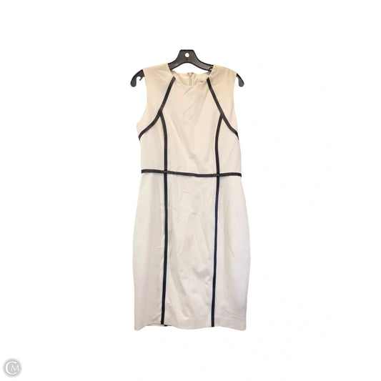 Dress Casual Midi By Calvin Klein In White, Size: L