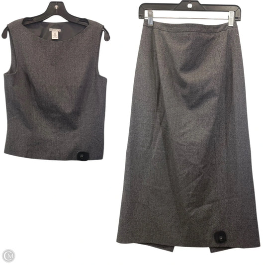 Skirt Set 2pc By J. Crew In Grey, Size: L