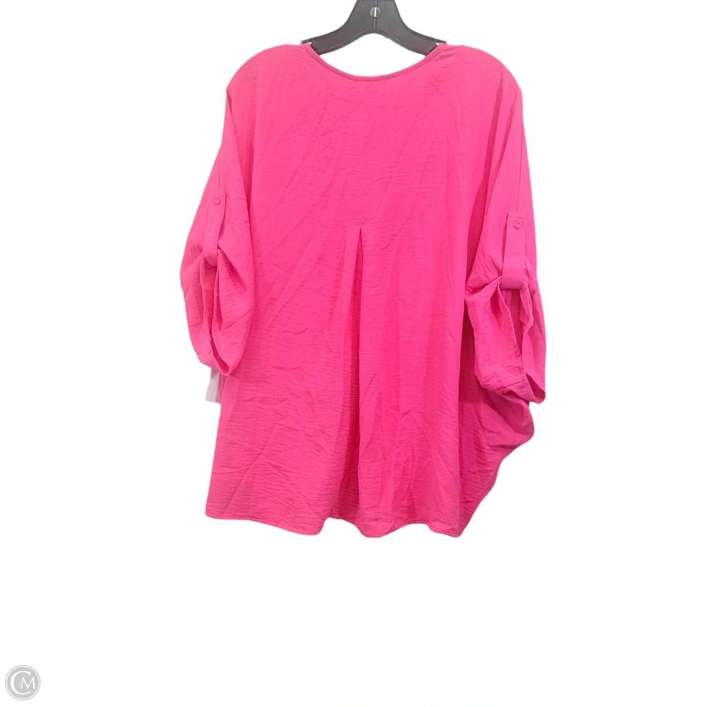 Top Short Sleeve By Umgee In Pink, Size: L