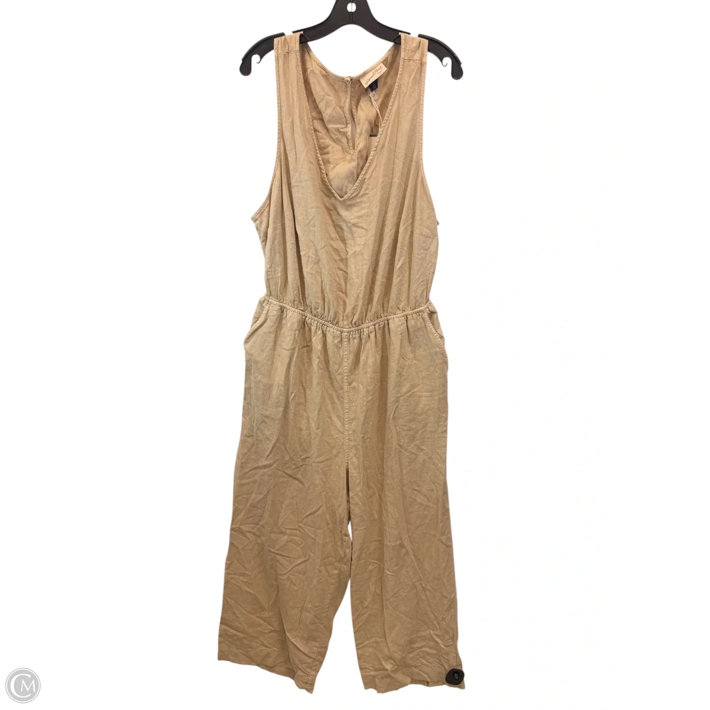Jumpsuit By Universal Thread In Tan, Size: Xxl