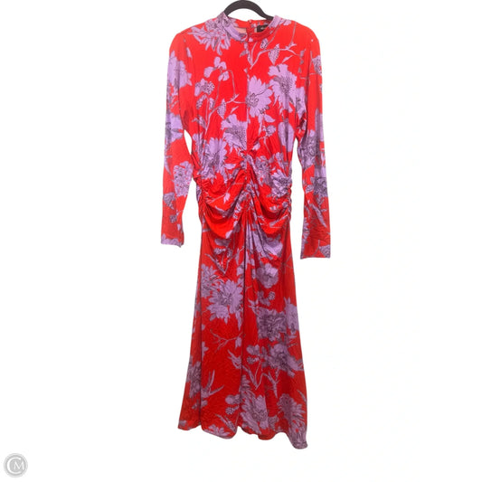 Dress Casual Maxi By ME + EM In Purple & Red, Size: L