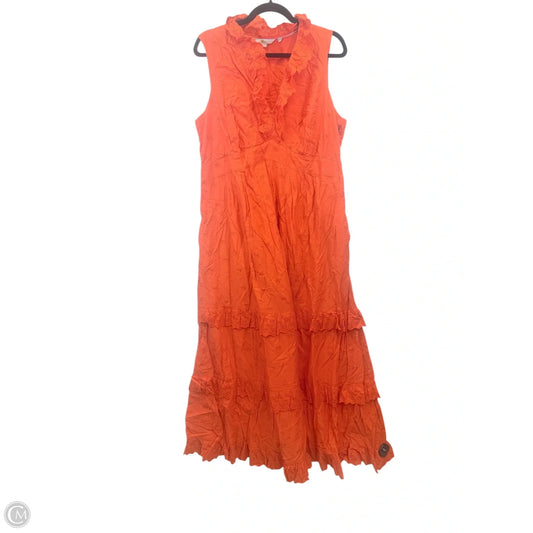 Dress Casual Maxi By Boden In Orange, Size: Xl