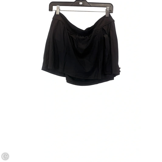 Athletic Skort By Anne Cole In Black, Size: Xl