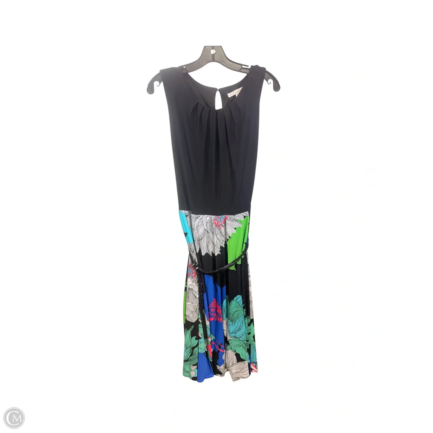 Dress Casual Midi By Sandra Darren In Black & White, Size: Xl
