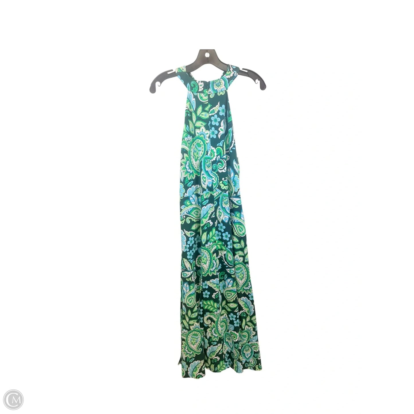 Dress Casual Maxi By Loft In Blue & Green, Size: Xl