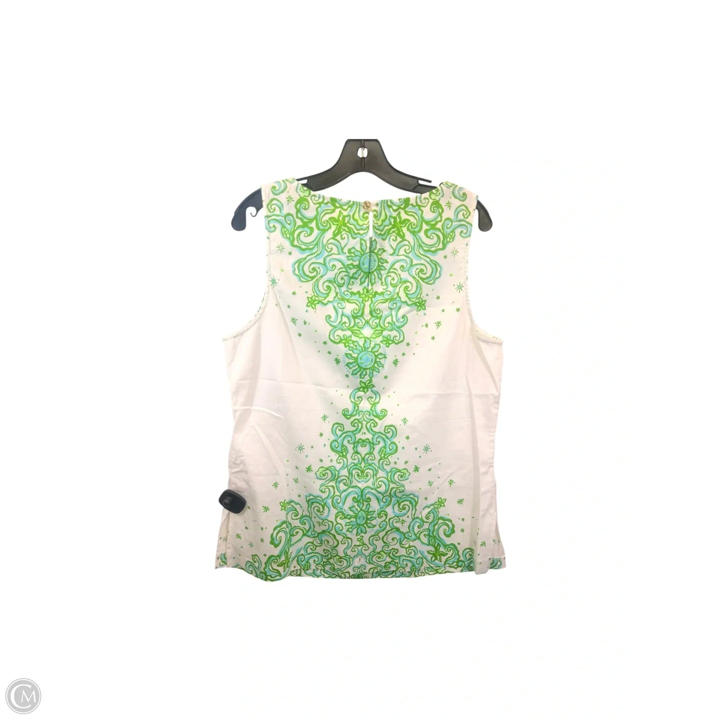 Top Sleeveless By Lilly Pulitzer In Blue & Green, Size: L