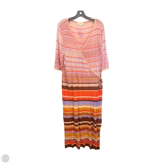 Dress Set 2pc By Clothes Mentor In Orange & Purple, Size: Xl