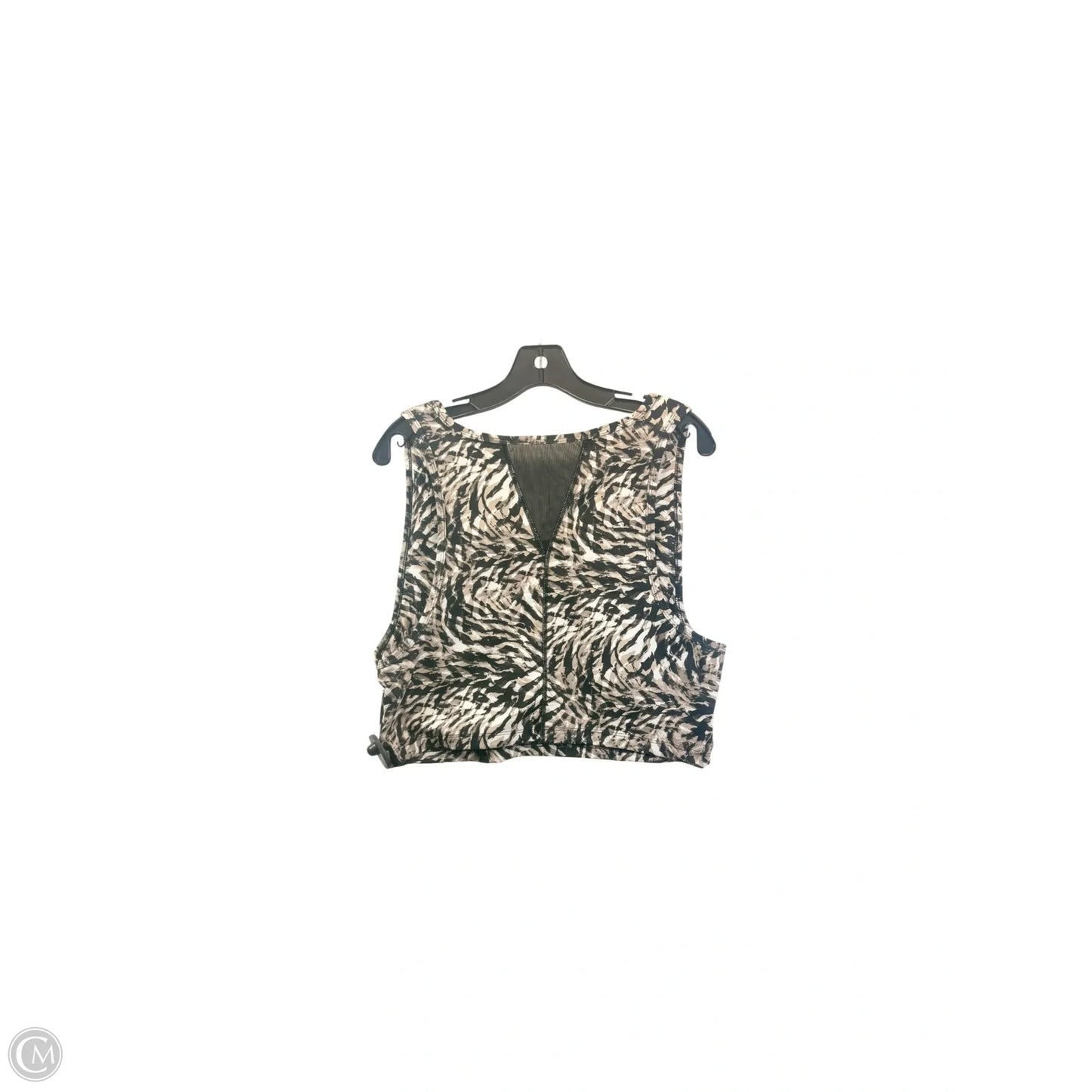 Athletic Bra By Jones New York In Black & Cream, Size: 2x