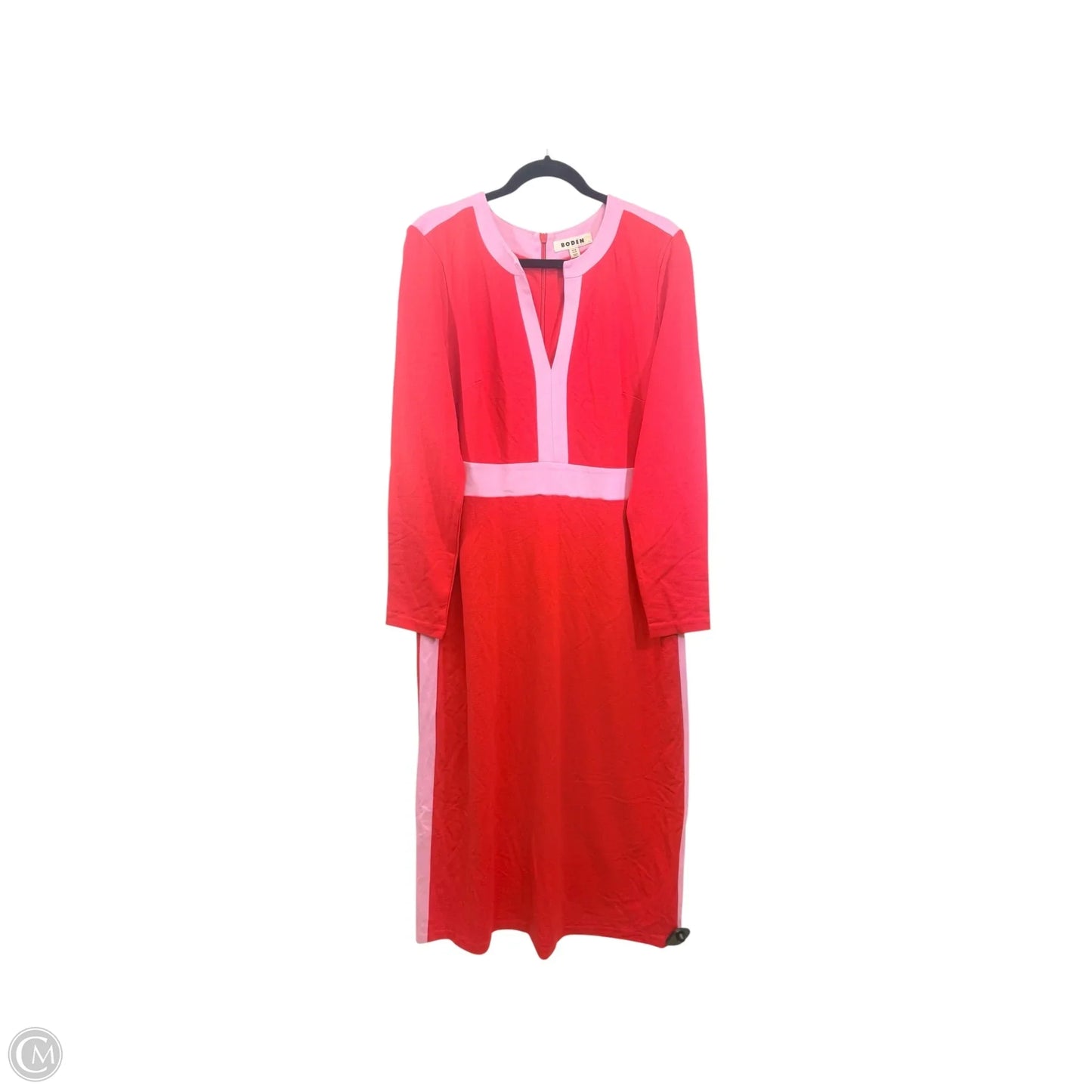 Dress Casual Maxi By Boden In Pink & Red, Size: Xl