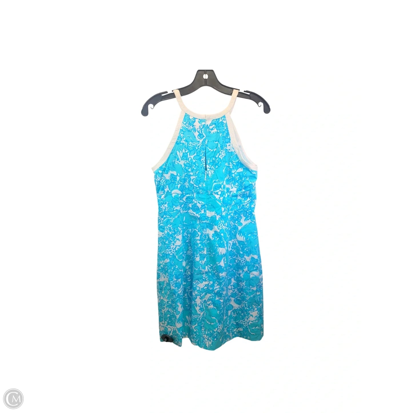 Dress Designer By Lilly Pulitzer In Blue & White, Size: 4