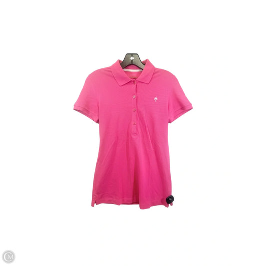 Top Short Sleeve Designer By Lilly Pulitzer In Pink, Size: S