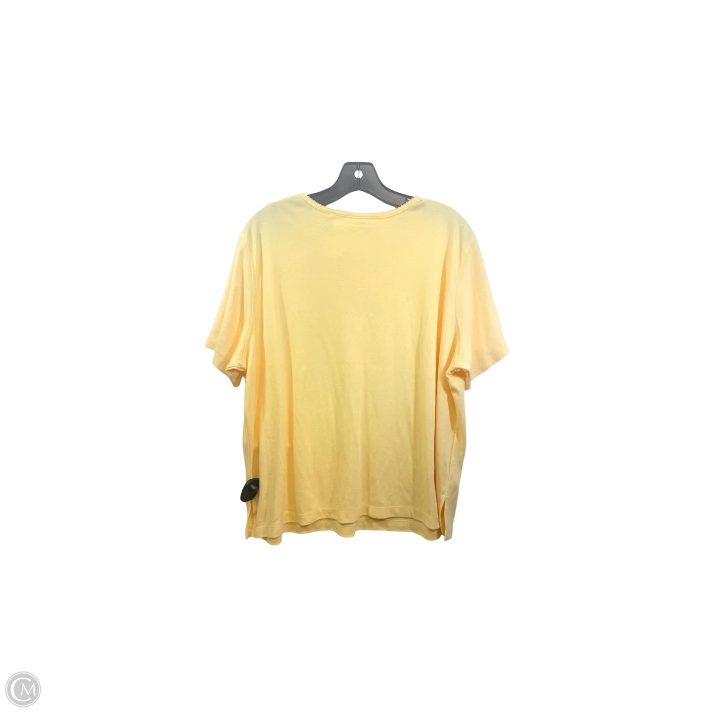 Top Short Sleeve Basic By Drapers & Damon’s In Yellow, Size: 1x
