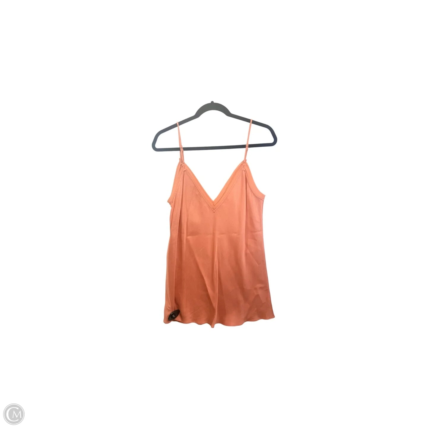 Top Sleeveless By Frame In Peach, Size: L