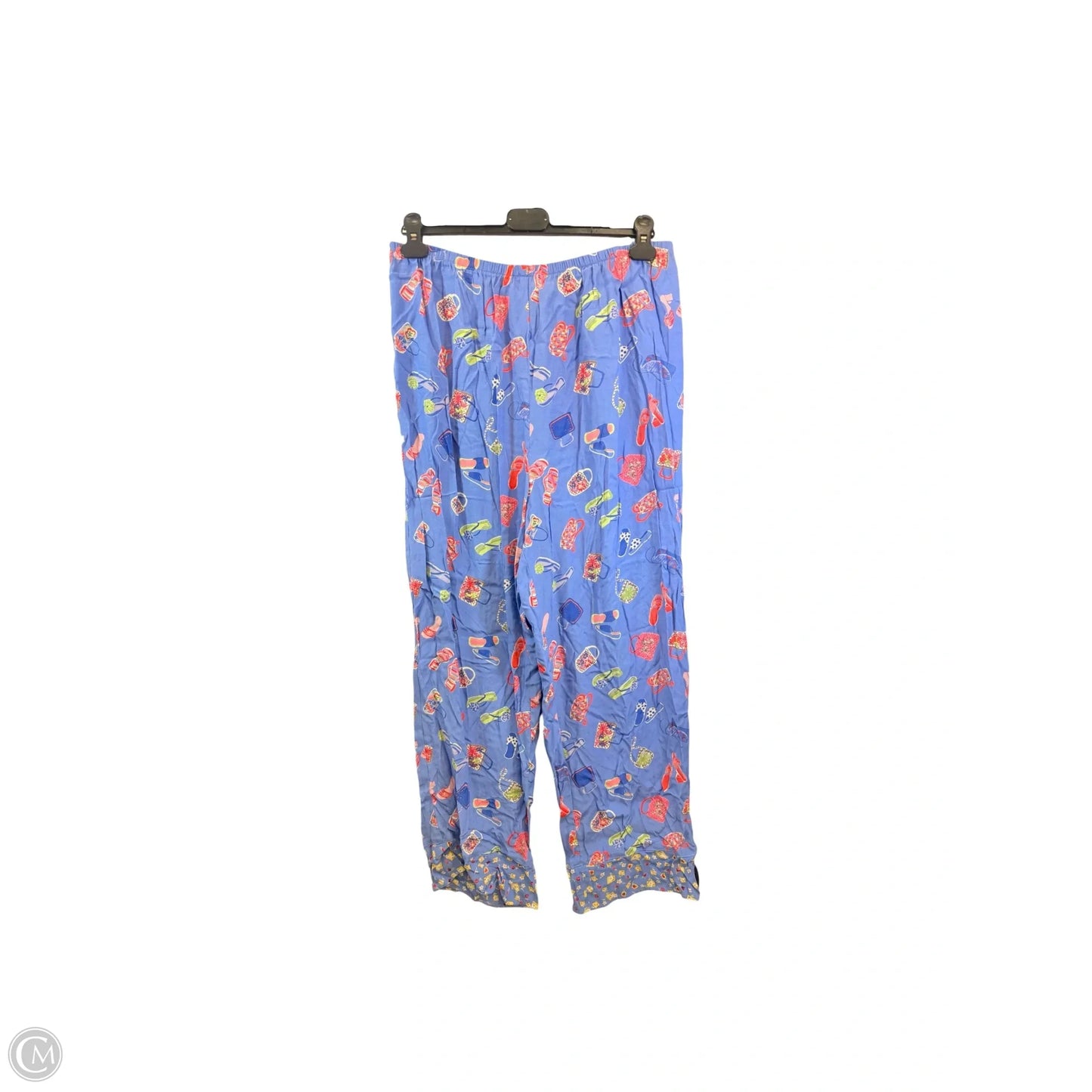 Pants Lounge By Twyla Blu In Blue & Pink, Size: Xl