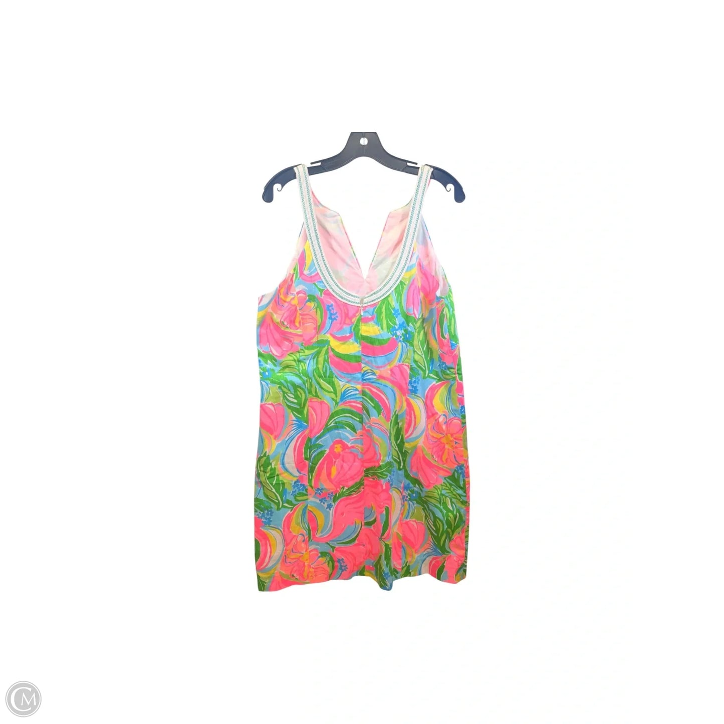 Dress Designer By Lilly Pulitzer In Green & Pink, Size: 16