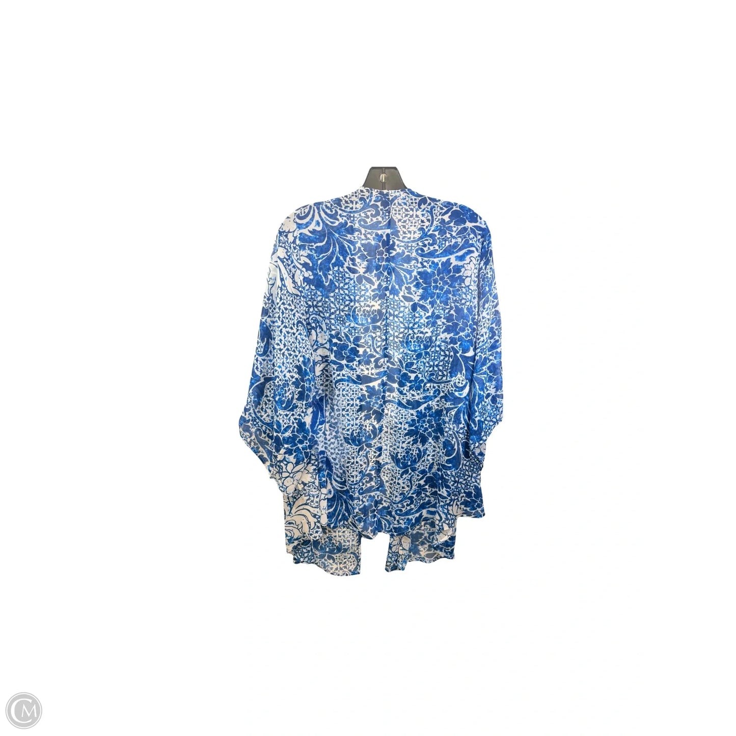 Kimono By Forever 21 In Blue & White, Size: S