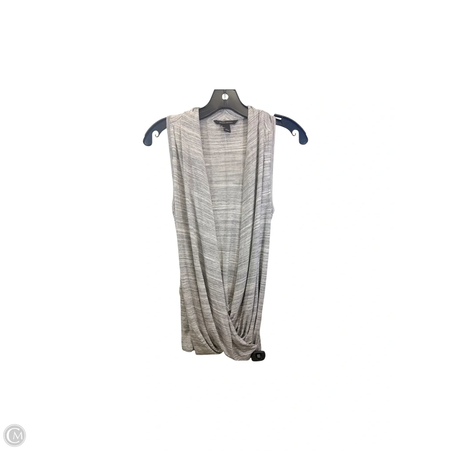 Top Sleeveless By Banana Republic In Grey, Size: S