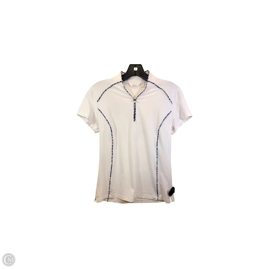 Athletic Top Short Sleeve By Lady Hagen In White, Size: Xs