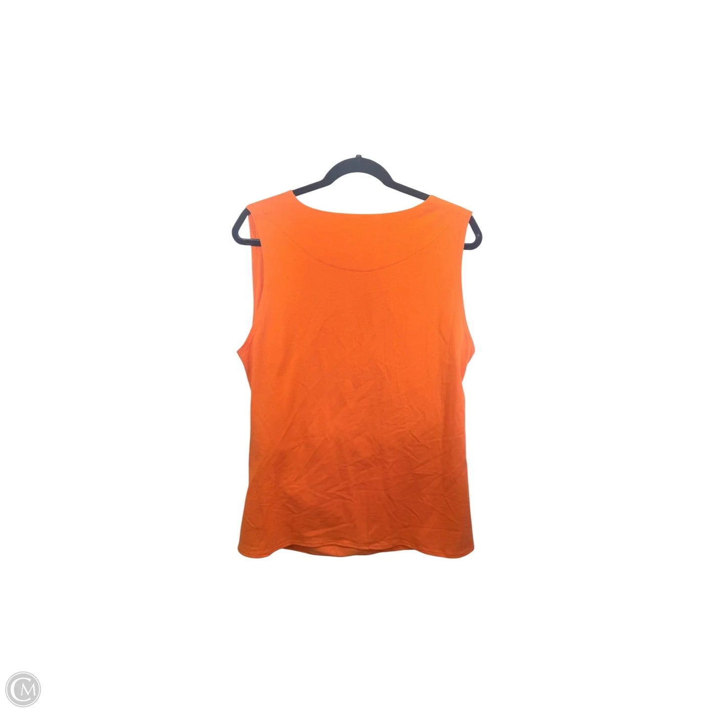 Top Sleeveless By Lesley Evers In Orange, Size: Xl