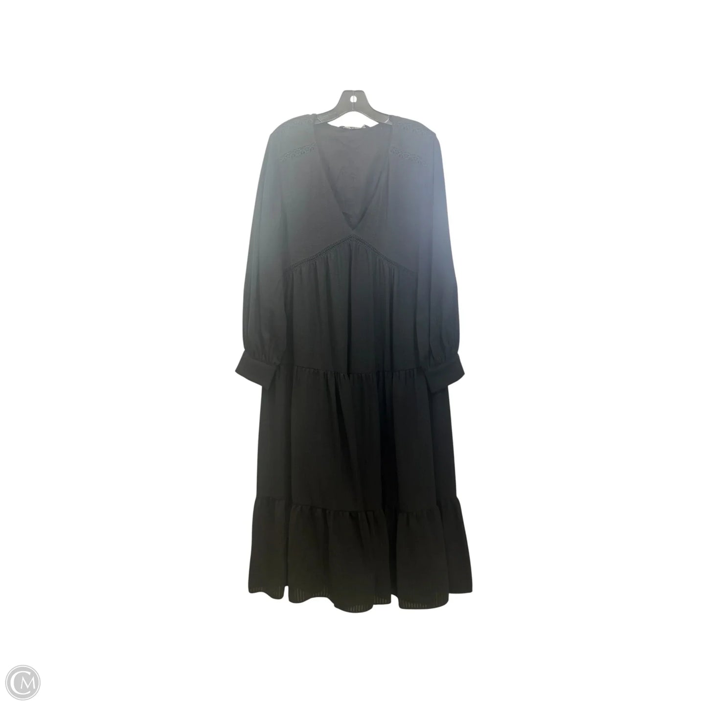 Dress Casual Maxi By Zara In Black, Size: S