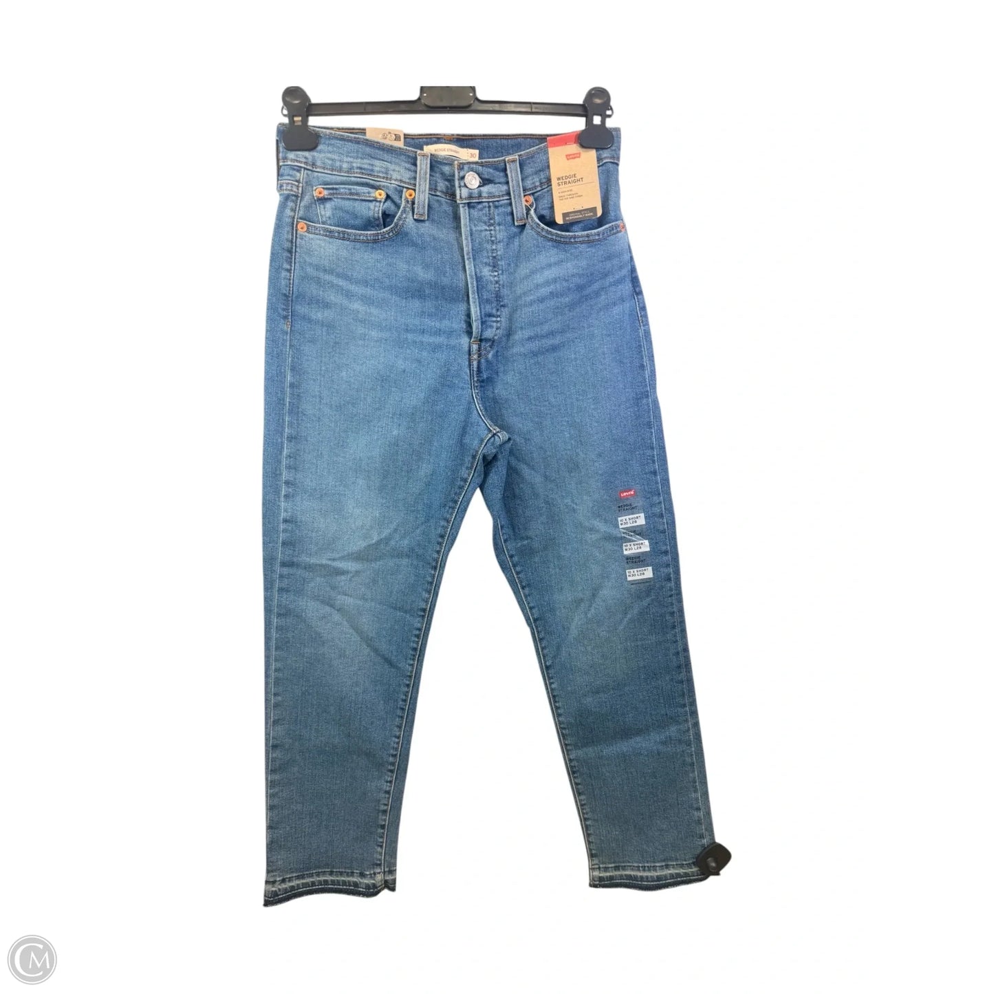 Jeans Skinny By Levis In Blue Denim, Size: 10