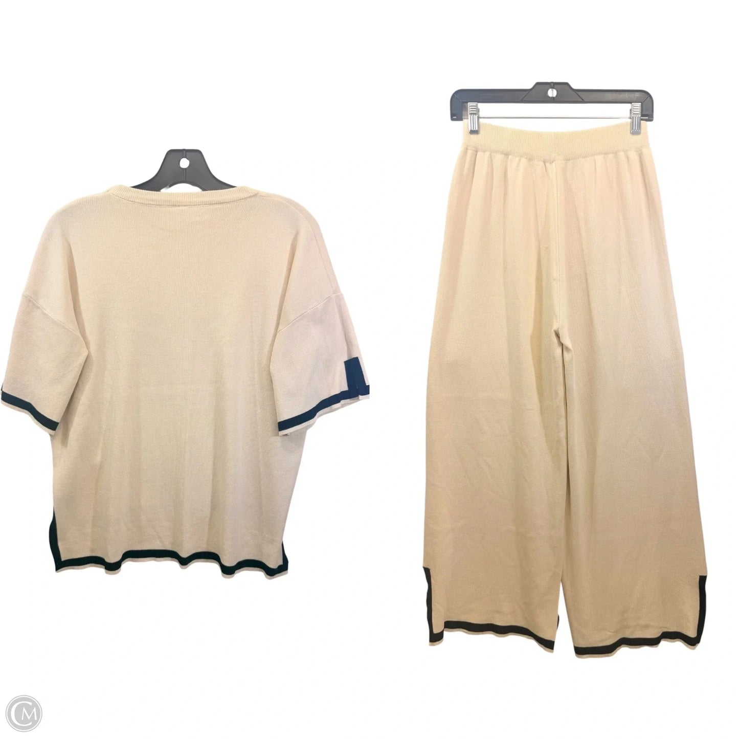 Pants Set 2pc By In Black & Tan, Size: S